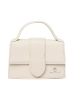 Light Beige Small Handbag with Handle