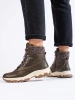 Dark Green Platform Boots