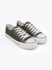 Women's dark green sneakers