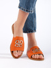 Chic Orange Slip-Ons