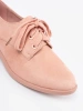 Light Pink Lace-up Loafers