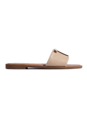 Beige Slip-On Flats