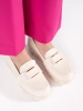 Light beige wedge loafers