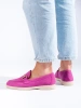 Suede Pink Loafers