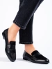 Black Loafers with Faux Fur