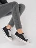 Black perforated sneakers
