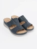 Blue Comfortable Cut-Out Slippers