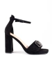 Vinceza Black High Heel Sandals