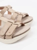 Wygodne sandały damskie beżowe