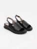 Black comfortable women's sandals