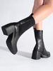 Black High Ankle Chelsea Boots Sergio Leone