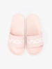 Różowe klapki z napisem