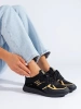 Sneakersy damskie Big Star JJ274A195 czarno-żółte