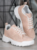 Lightweight Pink Perforated Sneakers