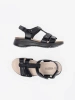 Comfortable women's black sandals