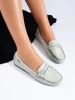 Suede Light Green Loafers
