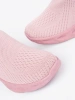 Women's pink slip-on sneakers