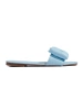 Blue Bow Slide Sandals