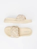 Light beige slides with crystals