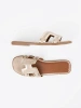Women's Gold Flat Sandals