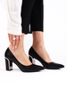 Black Block Heel Pumps
