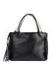 Black shoulder bag with charm