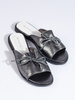 Silver Shimmer Slide Sandals