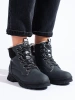 Black Sporty Hiking Boots