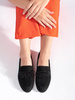 Suede Loafers with Beaded Detailing
