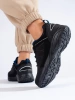 Buty trekkingowe damskie DK Waterproof czarno niebieskie