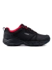 Black and Red Aqua Softshell Trekking Shoes by DK