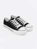 Women's black sneakers