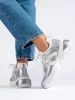 Srebrne sneakersy damskie 