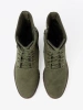 Green Women's Lace-up Ankle Boots
