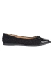 Sparkling Black Ballet Flats with Bow