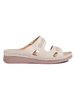 Cozy Beige Slide Sandals