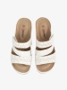 Light white wedge slippers