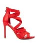 Sandały na szpilce Potocki czerwone