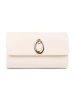 Light beige clutch with silver elements