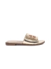 Women's gold flat sandals