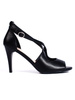 Sergio Leone Black High Heel Sandals