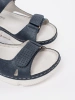 Navy blue classic women's sandals