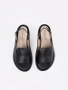 Black comfortable women's sandals