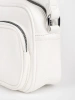 Small white handbag with pockets