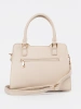 Torebka damska jasnobeżowa kuferek