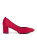 Red Suede Women's Pumps