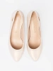 Sergio Leone Beige Column Heels