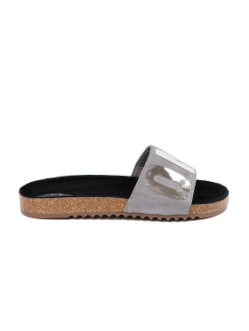 Slippers with Metallic Print ONE