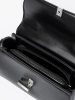 Black small shoulder bag with handle