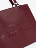 Burgundy Tote Bag with Embossed Lettering